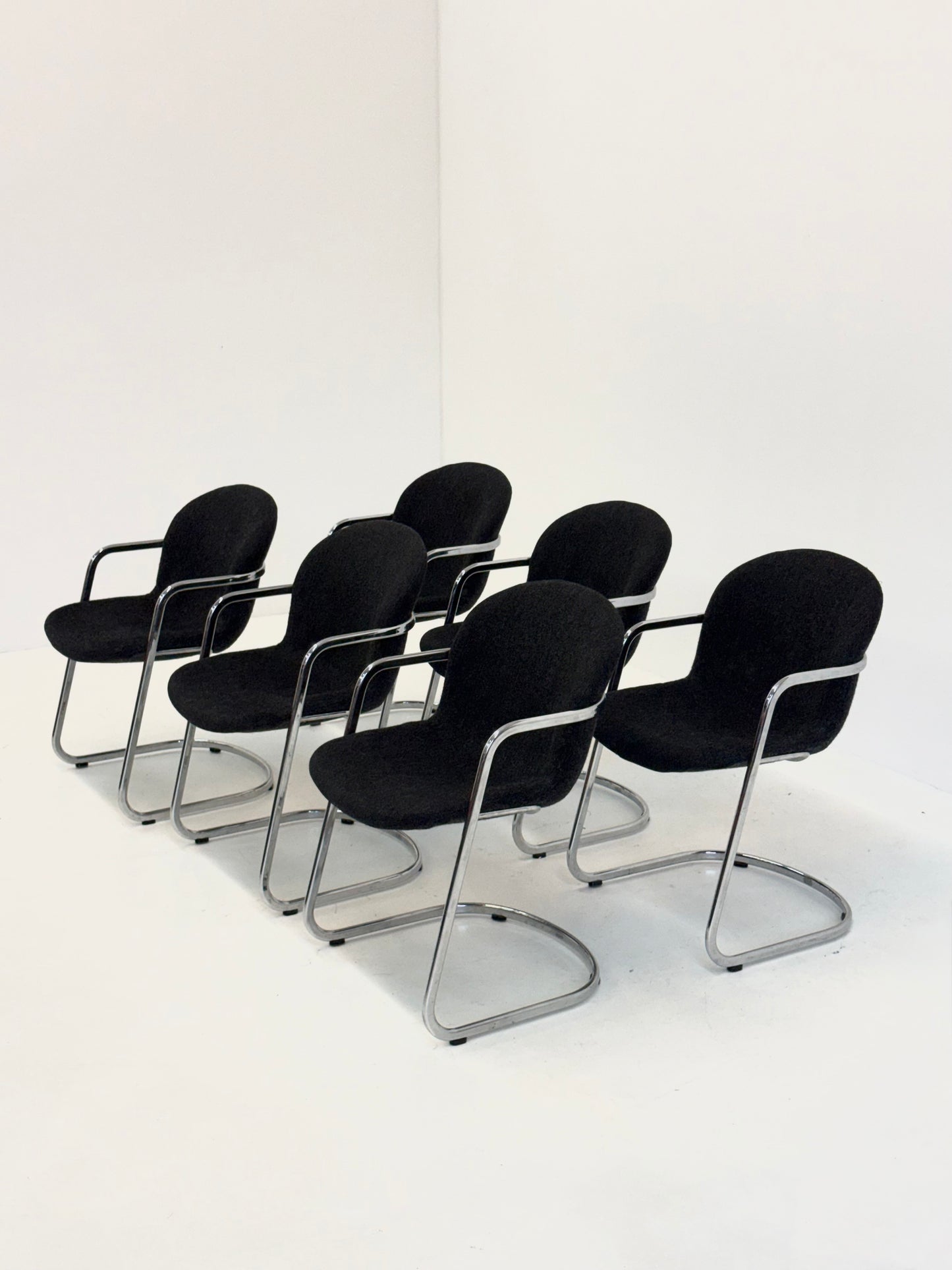 Set van 6 vintage eetkamerstoelen van Gastone Rinaldi