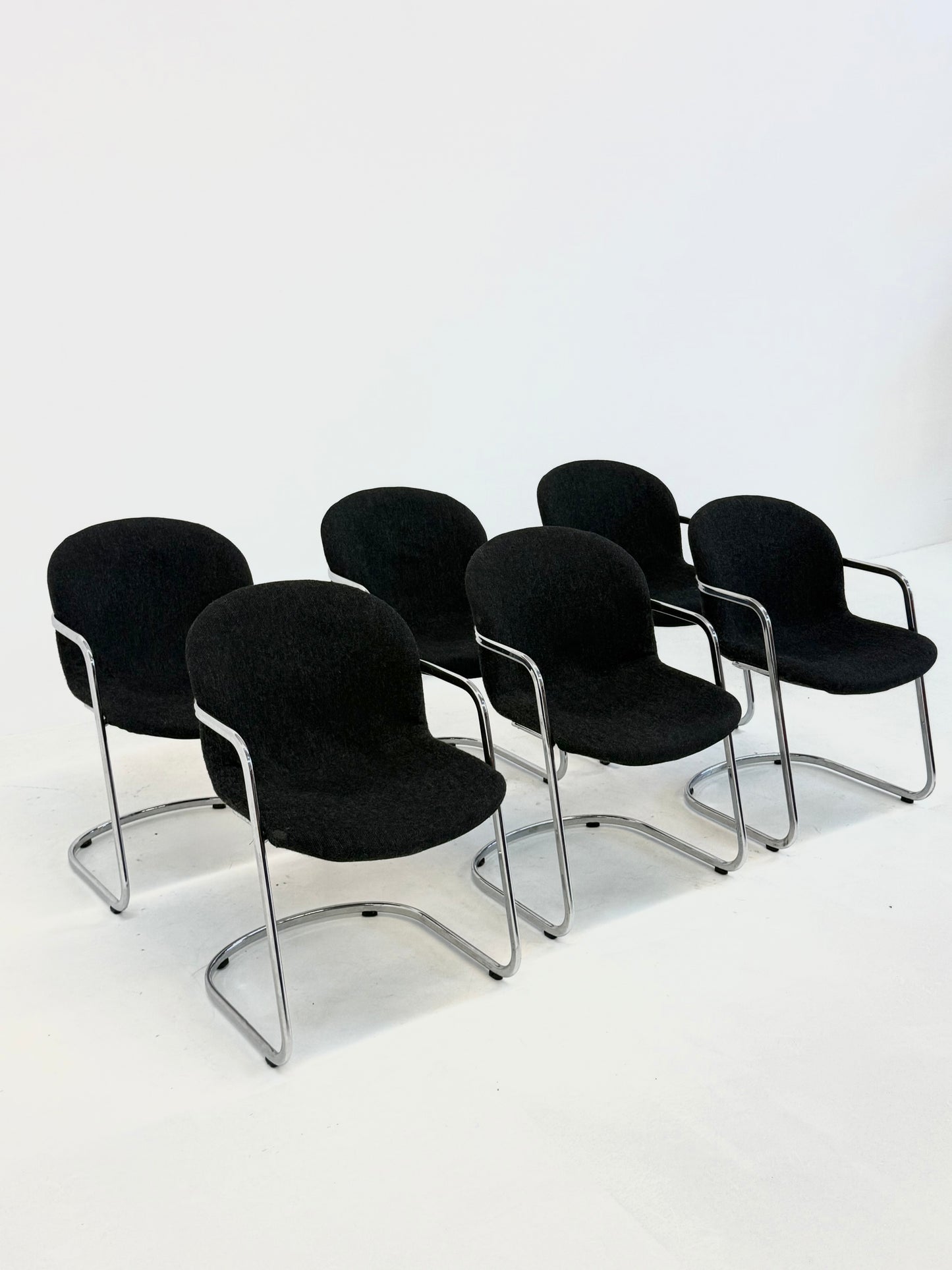 Set van 6 vintage eetkamerstoelen van Gastone Rinaldi