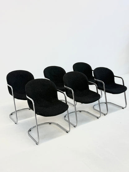 Set van 6 vintage eetkamerstoelen van Gastone Rinaldi