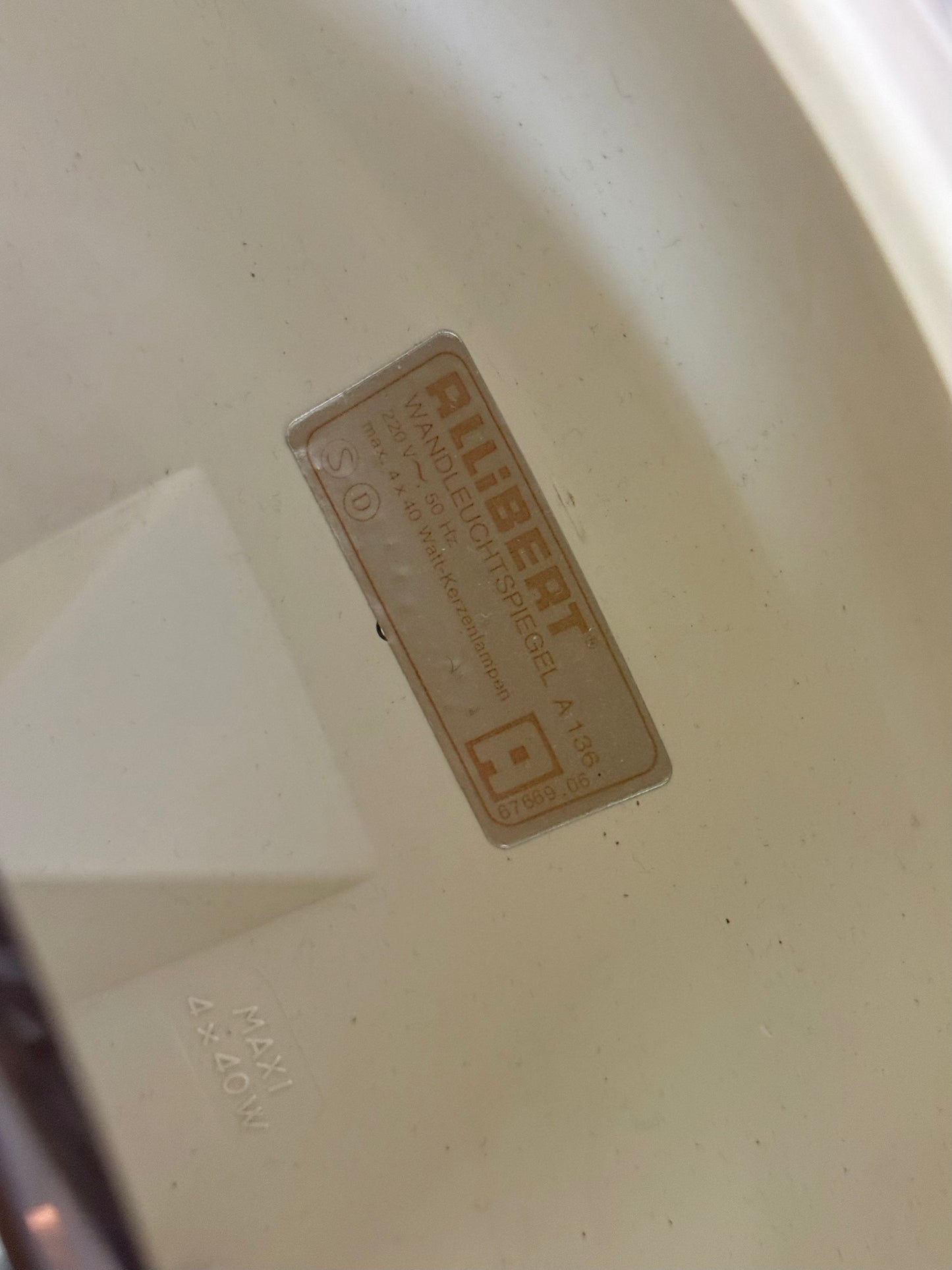 Allibert space age ovale spiegel