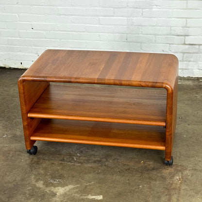 Vintage tv / radio meubel / trolley in teak van Mikael Laursen