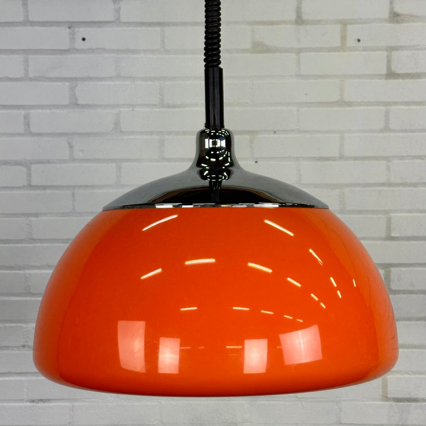 Oranje space age hanglamp van Cosack Leuchten