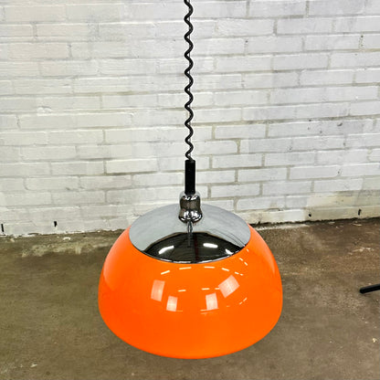 Oranje space age hanglamp van Cosack Leuchten