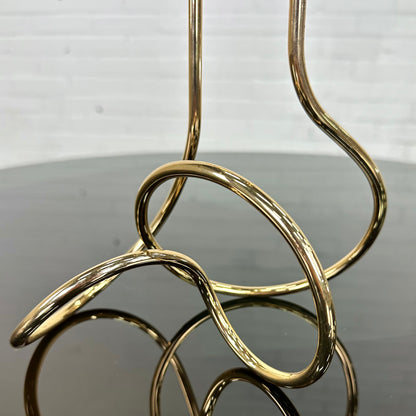 Black + Blum loop kandelaar in goud