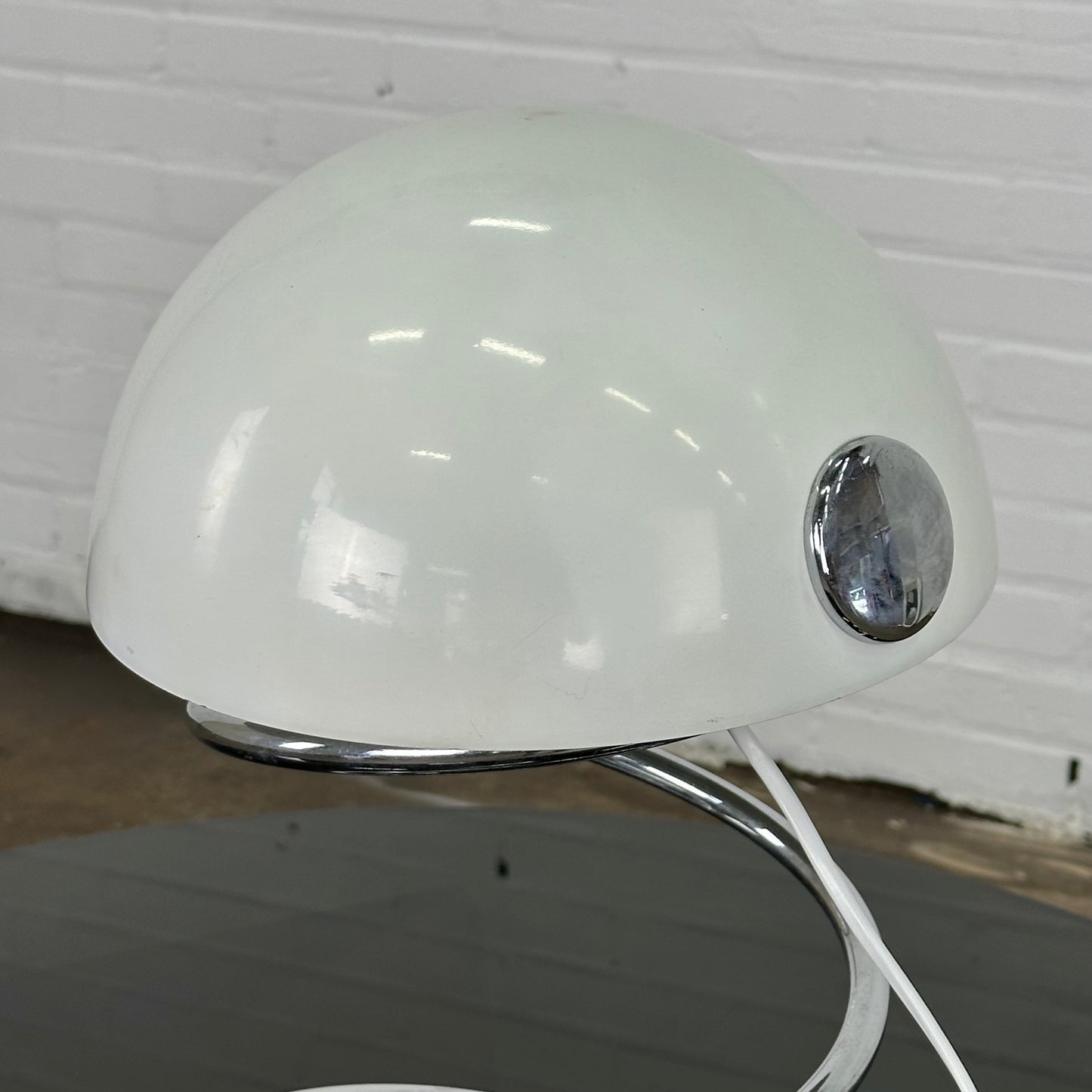 Italiaanse vintage space age spiraal tafellamp