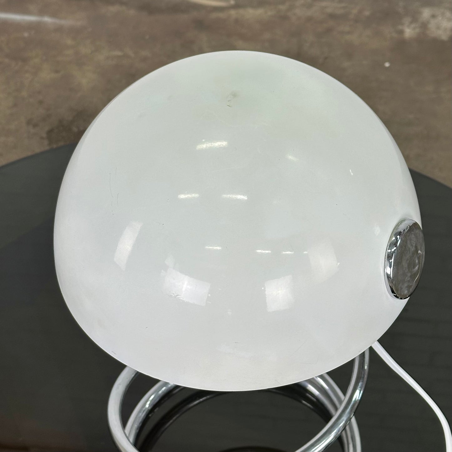 Italiaanse vintage space age spiraal tafellamp
