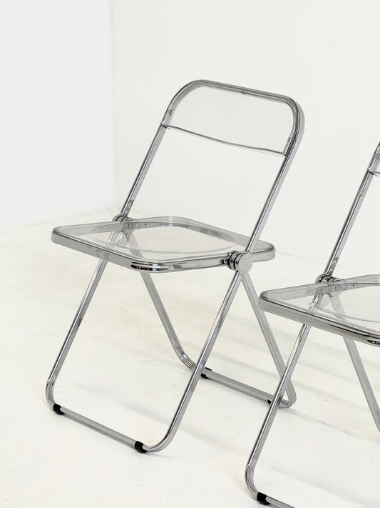 Set van 2 Plia klap stoelen van Giancarlo Piretti voor Anonima Castelli