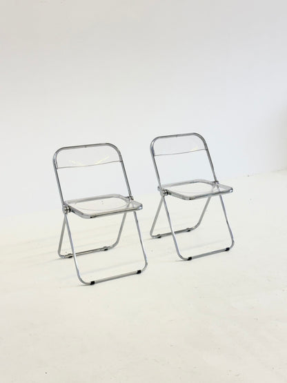 Set van 2 Plia klap stoelen van Giancarlo Piretti voor Anonima Castelli