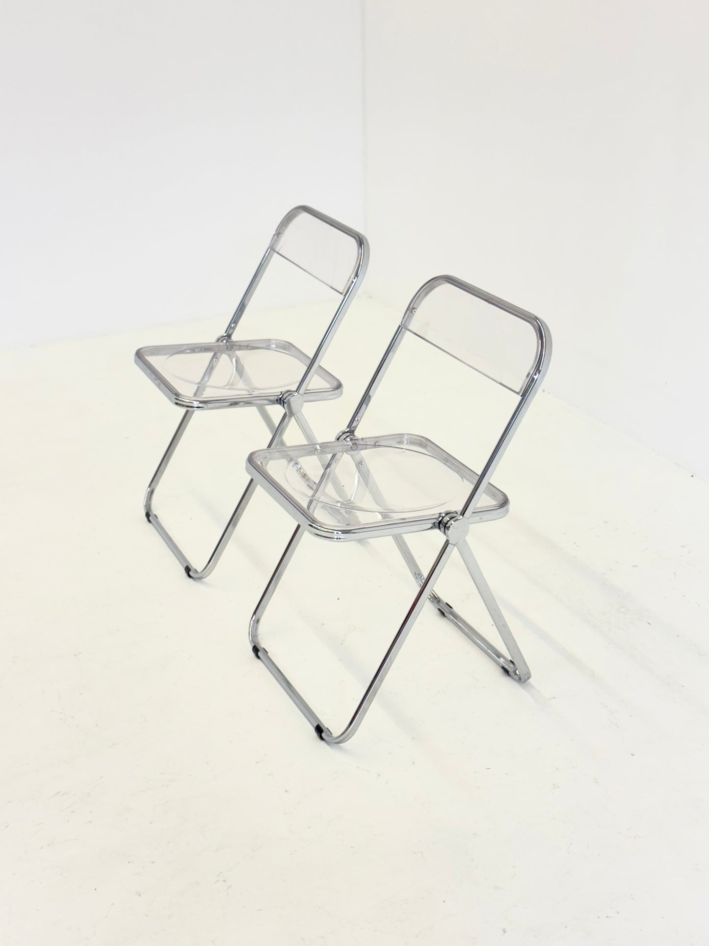 Set van 2 Plia klap stoelen van Giancarlo Piretti voor Anonima Castelli