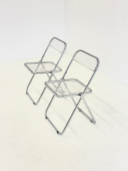 Set van 2 Plia klap stoelen van Giancarlo Piretti voor Anonima Castelli