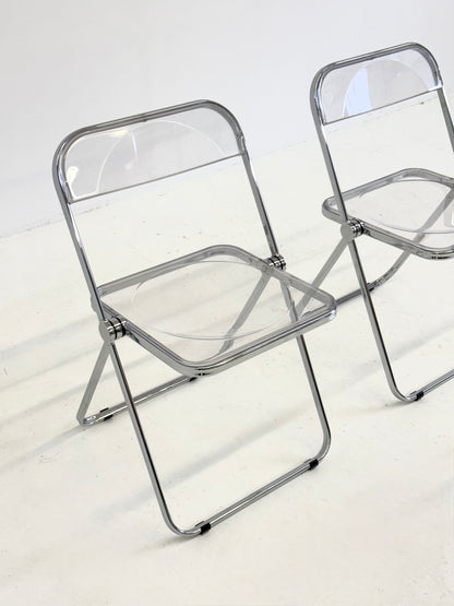 Set van 2 Plia klap stoelen van Giancarlo Piretti voor Anonima Castelli