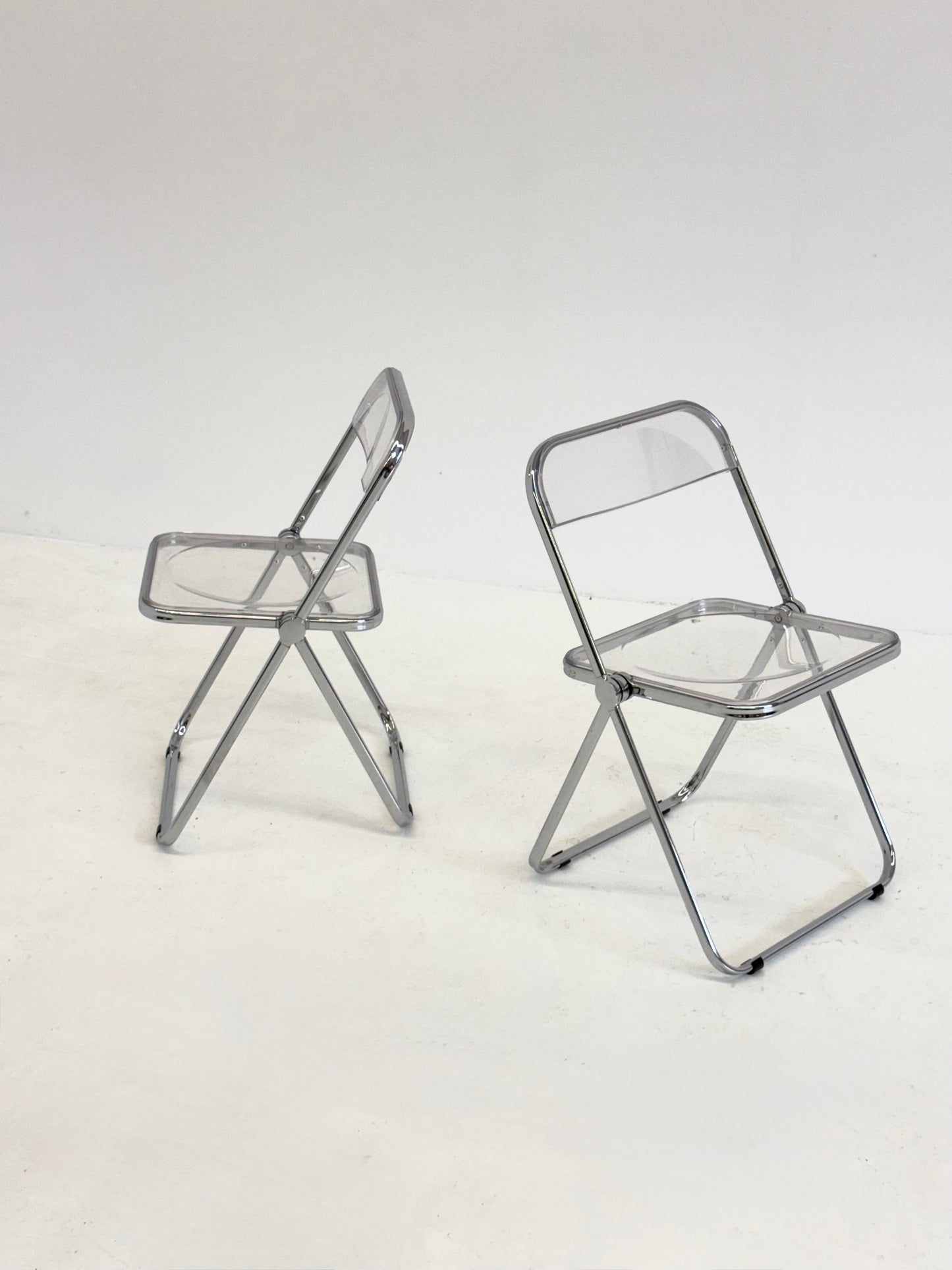 Set van 2 Plia klap stoelen van Giancarlo Piretti voor Anonima Castelli