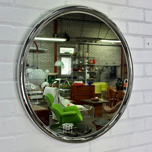 Vintage design buisframe spiegel rond 56 x 56