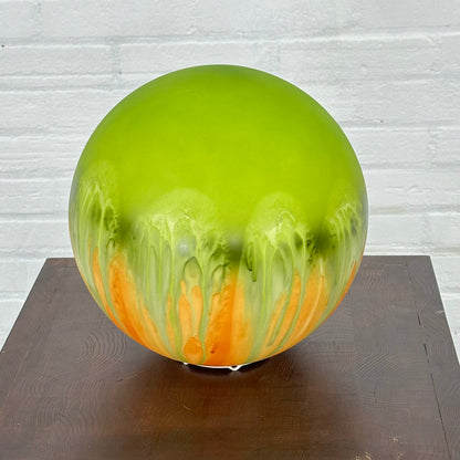 Bol lamp oranje/ groen van Tischlampe Kugel