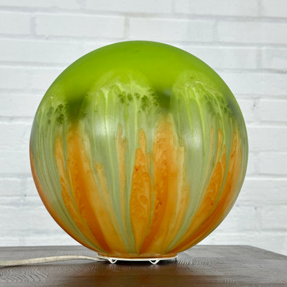 Bol lamp oranje/ groen van Tischlampe Kugel