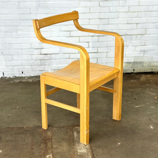Houten vintage stoel van Enraf Nonius