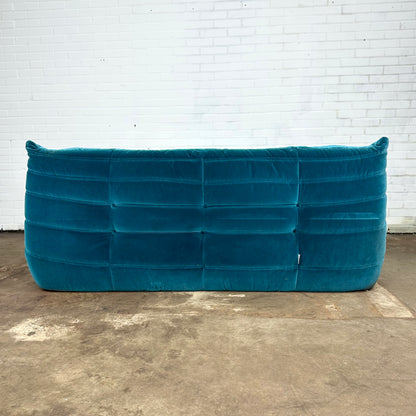 Originele Ligne Roset Togo 3-zits velvet petrol