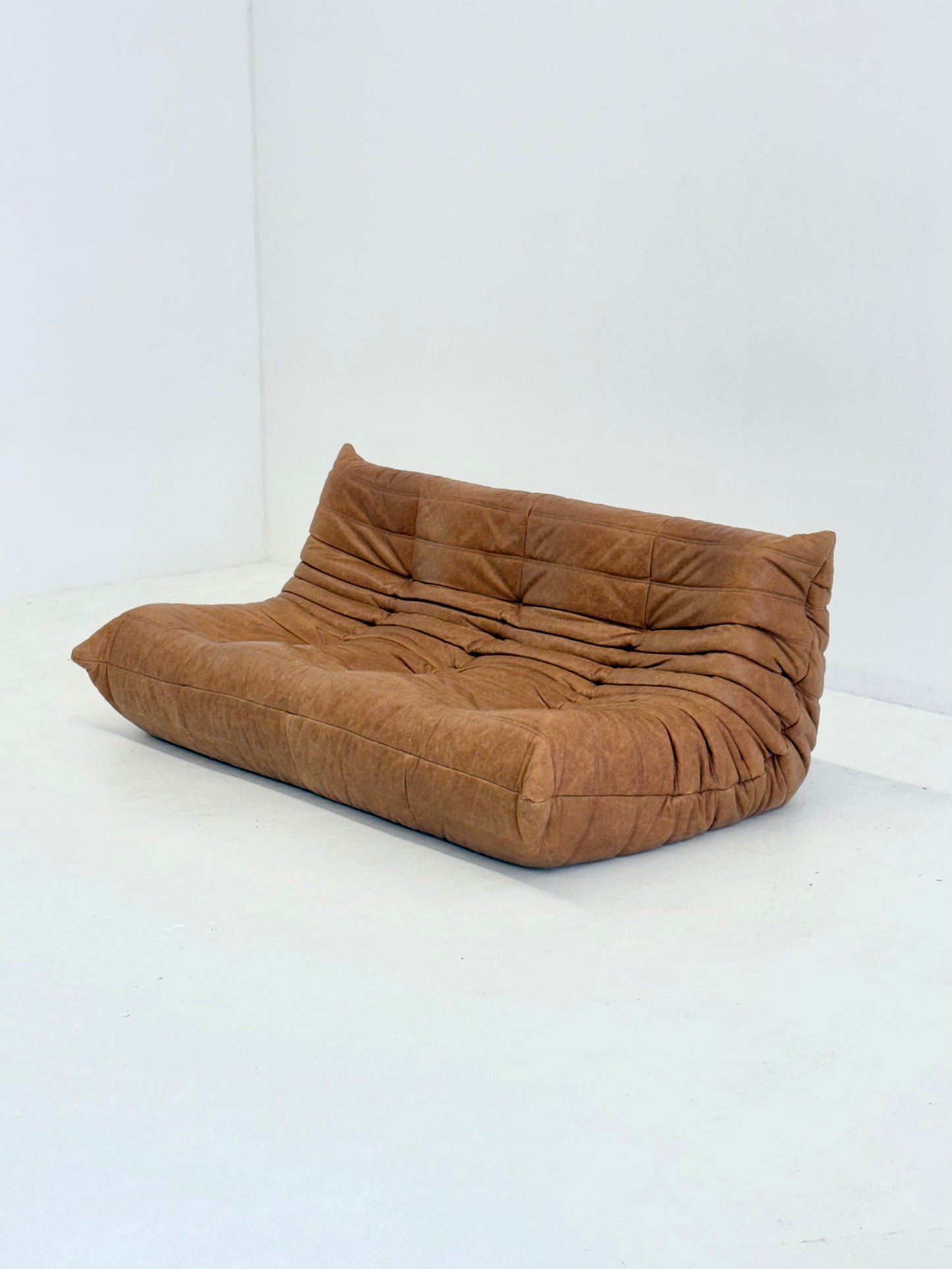Ligne Roset Togo 3-zits in cognac leer