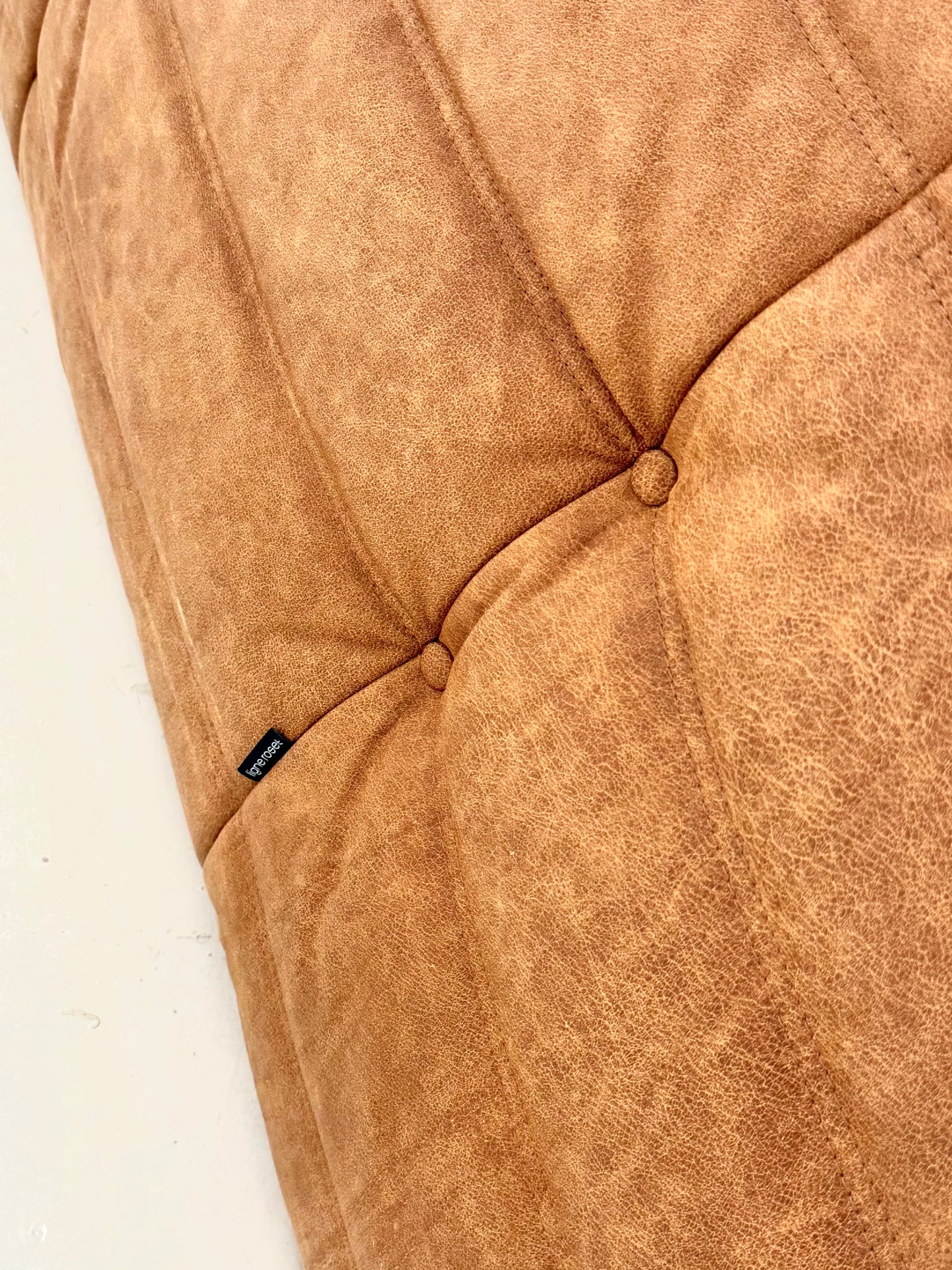 Ligne Roset Togo 3-zits in cognac leer