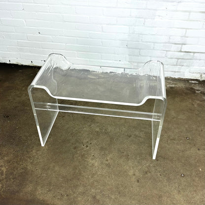 Vintage plexiglas side table or stool / chair