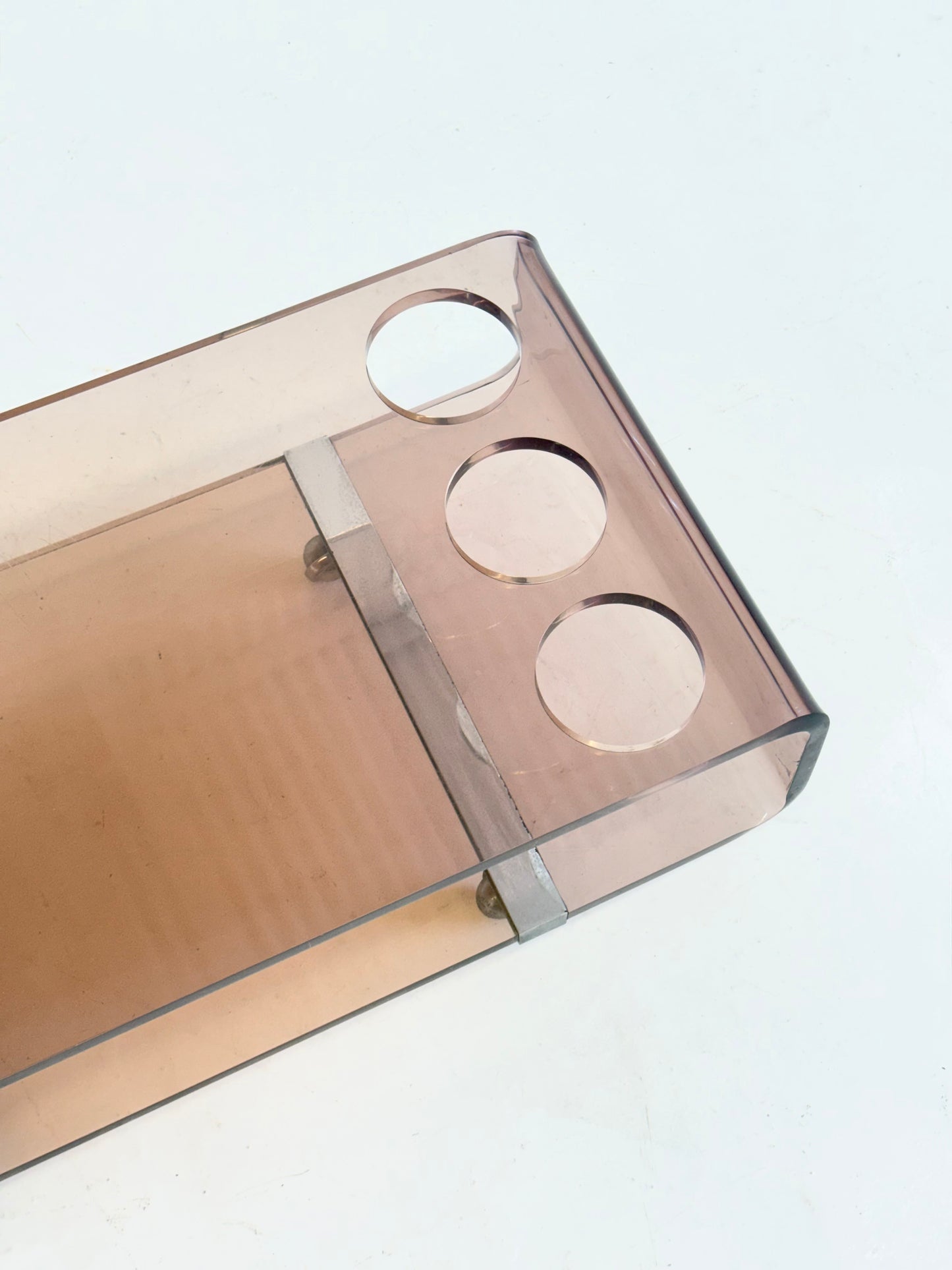 Lucite barwagen van Michel Dumas voor Roche Bobois