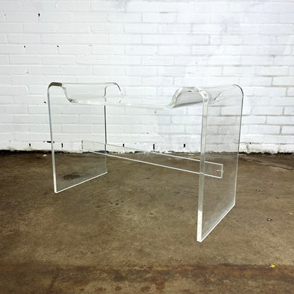 Vintage plexiglas side table or stool / chair