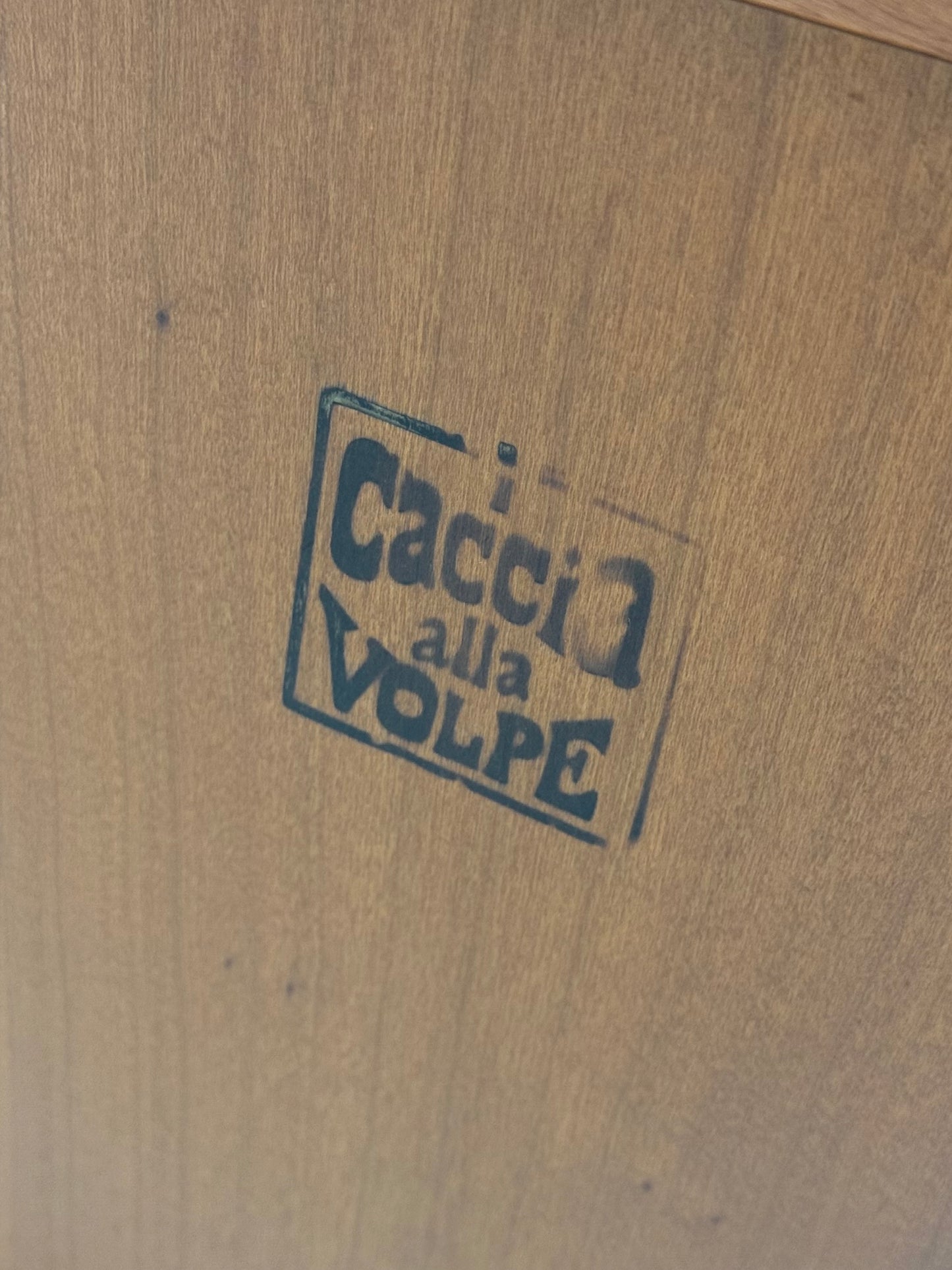 Brutalist Italiaanse kasten Caccia alla Volpe voor Linea Arredo