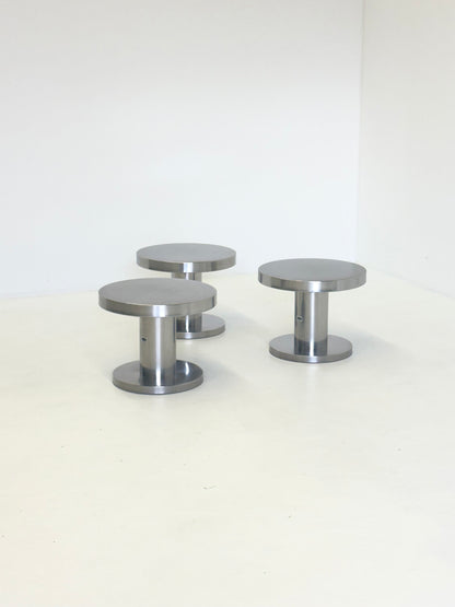 Velca bijzettafel gepolijst staal | modern design