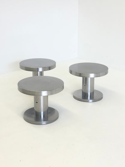 Velca bijzettafel gepolijst staal | modern design