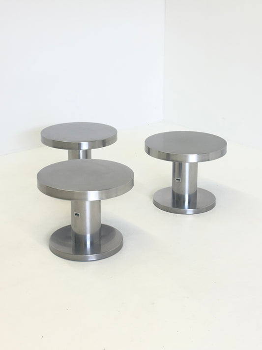 Velca bijzettafel gepolijst staal | modern design