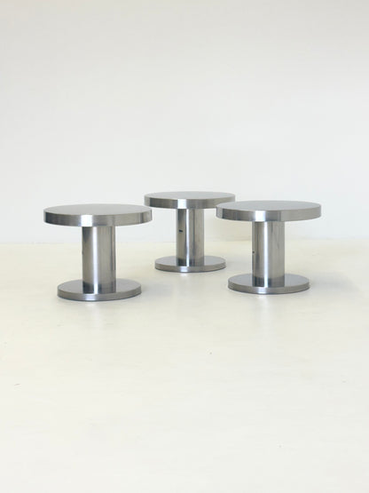Velca bijzettafel gepolijst staal | modern design
