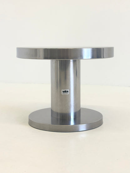 Velca bijzettafel gepolijst staal | modern design