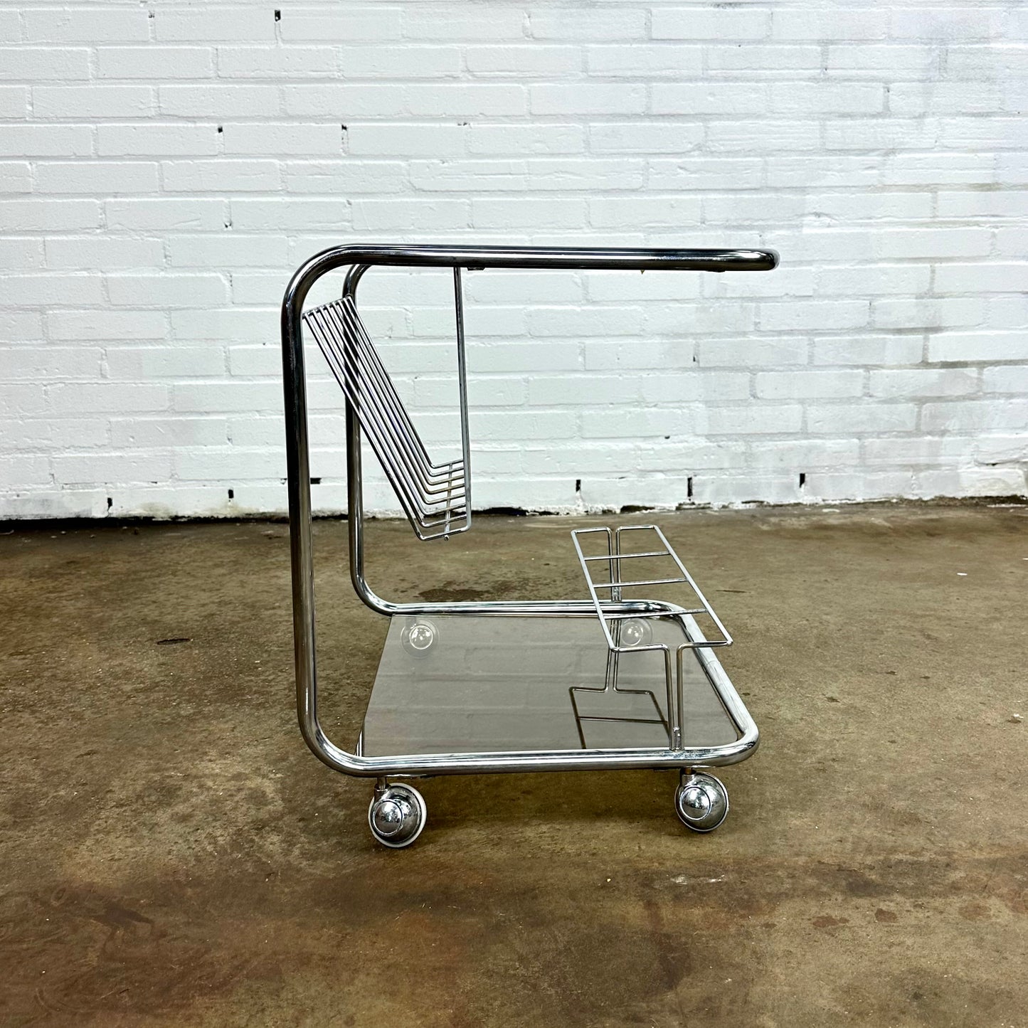 chrome-serving-trolley-side-table