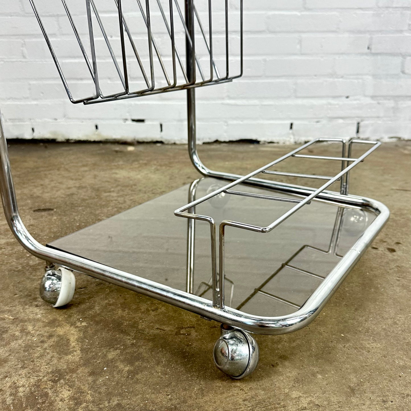 chrome-serving-trolley-side-table