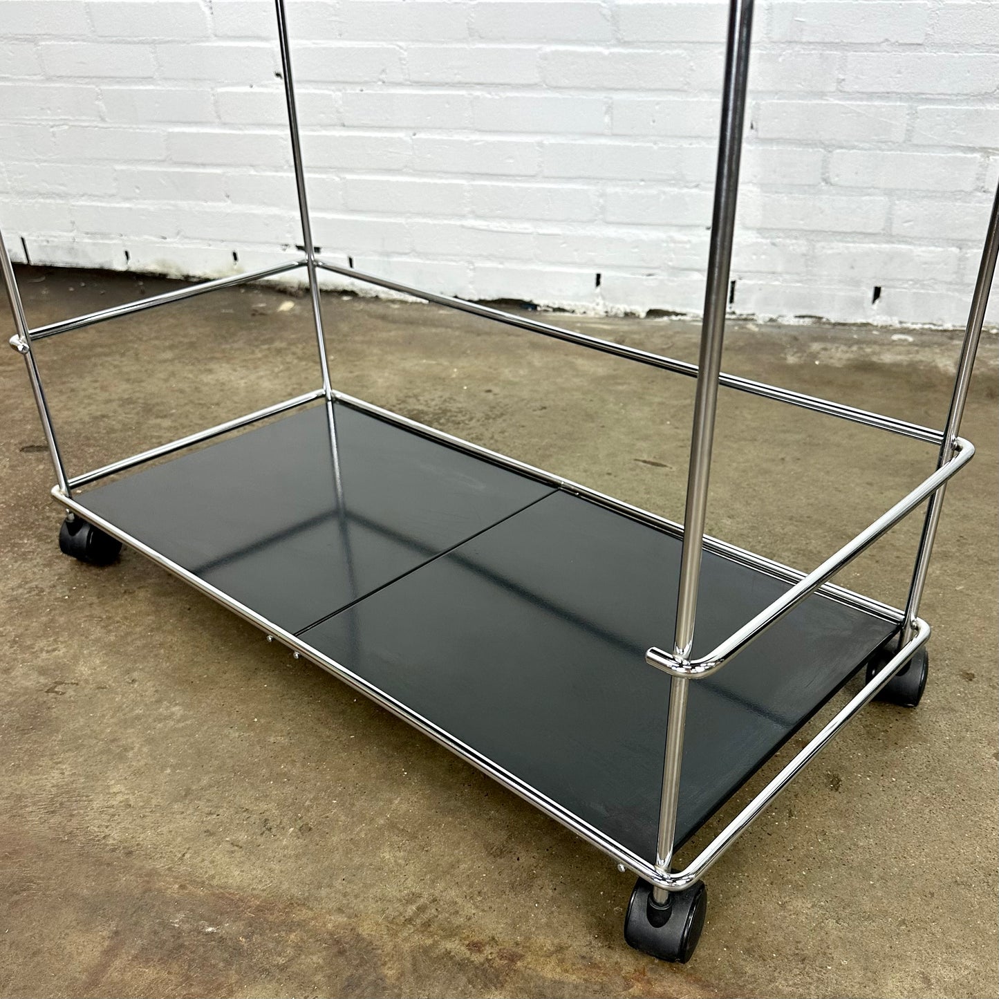 Black vintage serving trolley