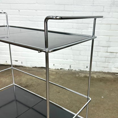 Black vintage serving trolley