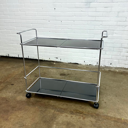 Black vintage serving trolley