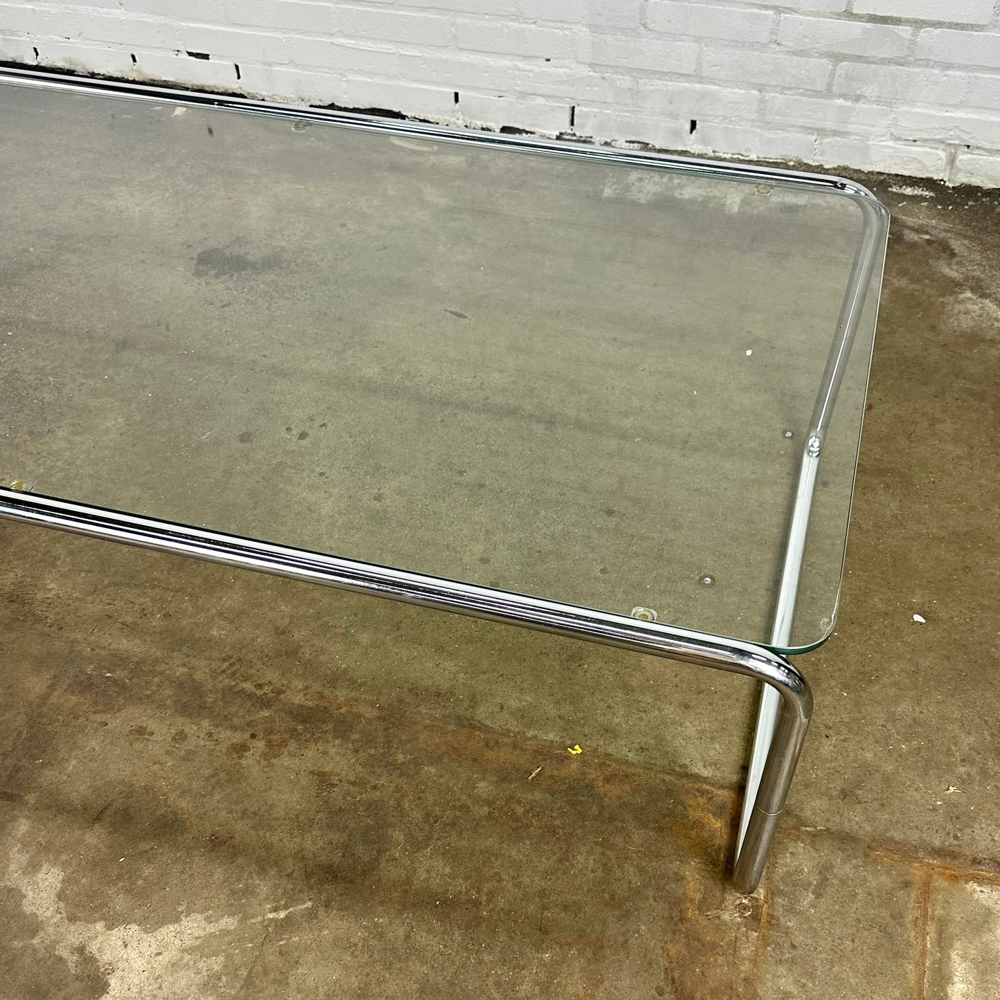 Thonet tubular frame coffee table