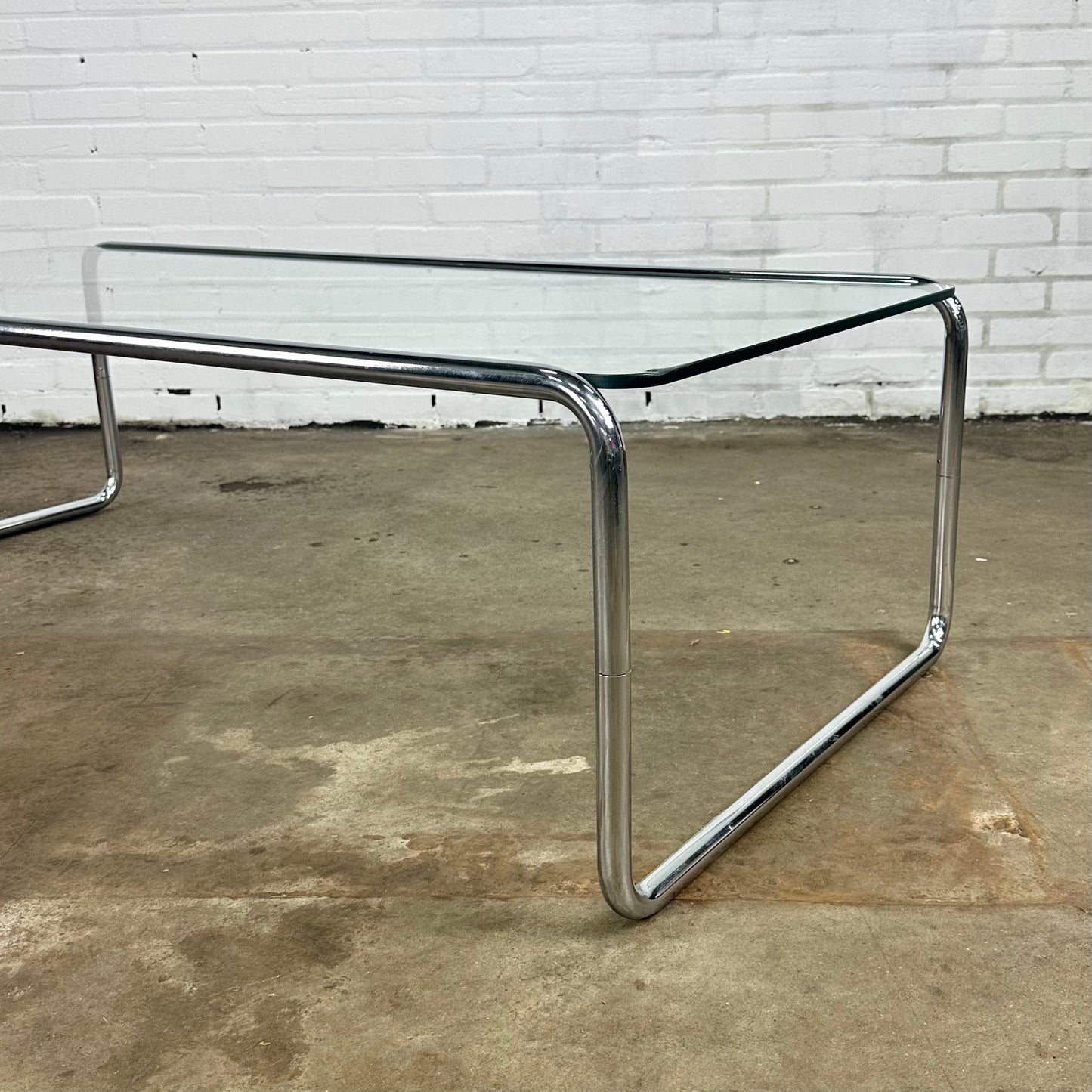 Thonet tubular frame coffee table