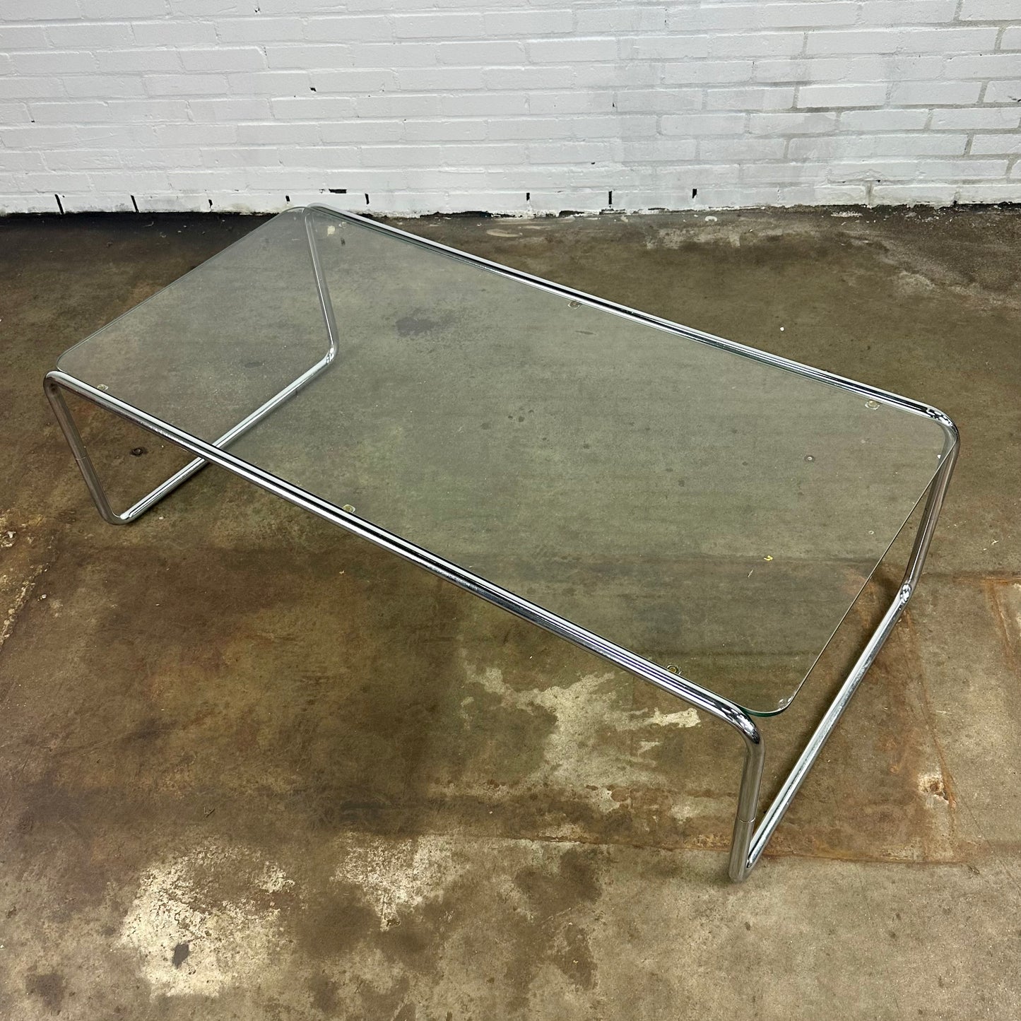 Thonet tubular frame coffee table