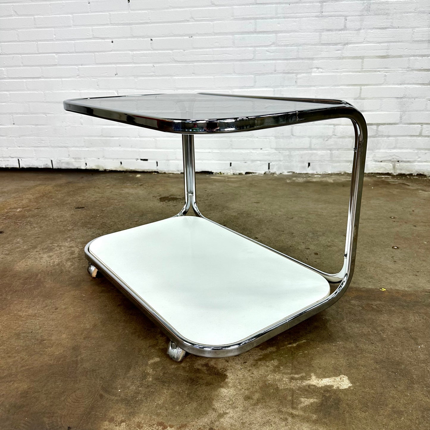 Vintage space age trolley / bijzettafel