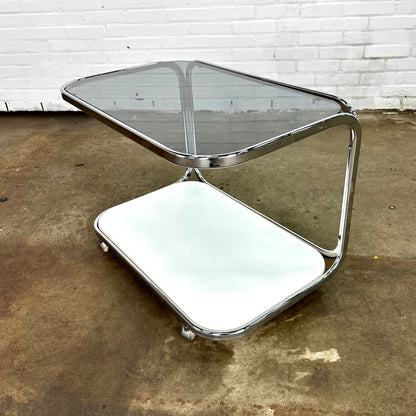 Vintage space age trolley / bijzettafel