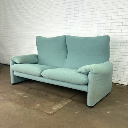 Turquoise Cassina Maralunga 2 zit bank door Vico Magistretti 190