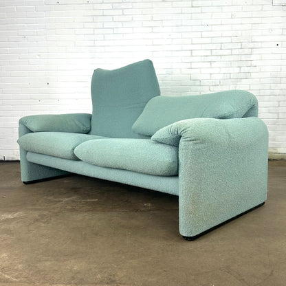 Turquoise Cassina Maralunga 2 zit bank door Vico Magistretti 190