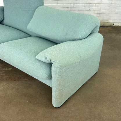 Turquoise Cassina Maralunga 2 zit bank door Vico Magistretti 190