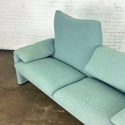 Turquoise Cassina Maralunga 2 zit bank door Vico Magistretti 190