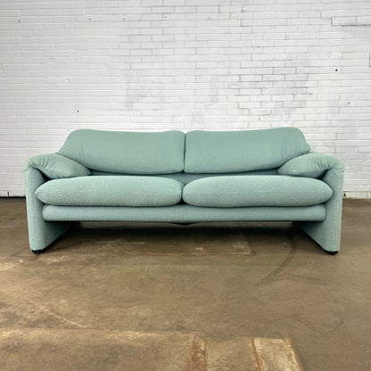 Turquoise Cassina Maralunga 2 zit bank door Vico Magistretti 190