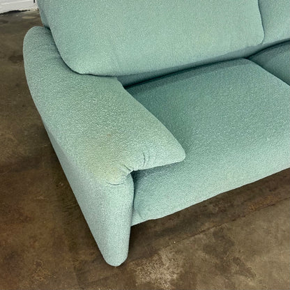 Turquoise Cassina Maralunga 2 zit bank door Vico Magistretti 190