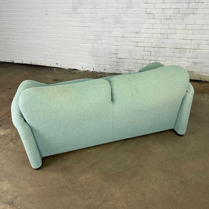 Turquoise Cassina Maralunga 2 zit bank door Vico Magistretti 166