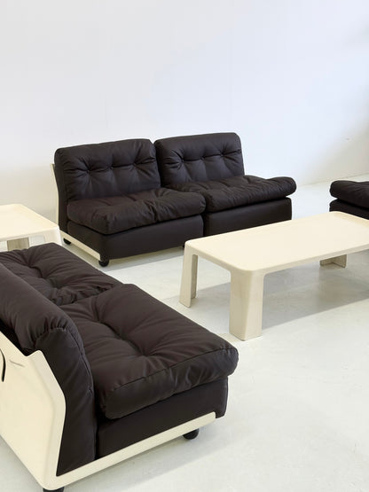 Amanta salontafel rechthoekig door Mario Bellini voor C&B Italia in wit